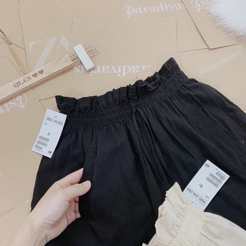 Quần Đùi Nữ, Quần short đũi xước cạp bánh bèo siêu xinh mặc ở nhà thoải mái