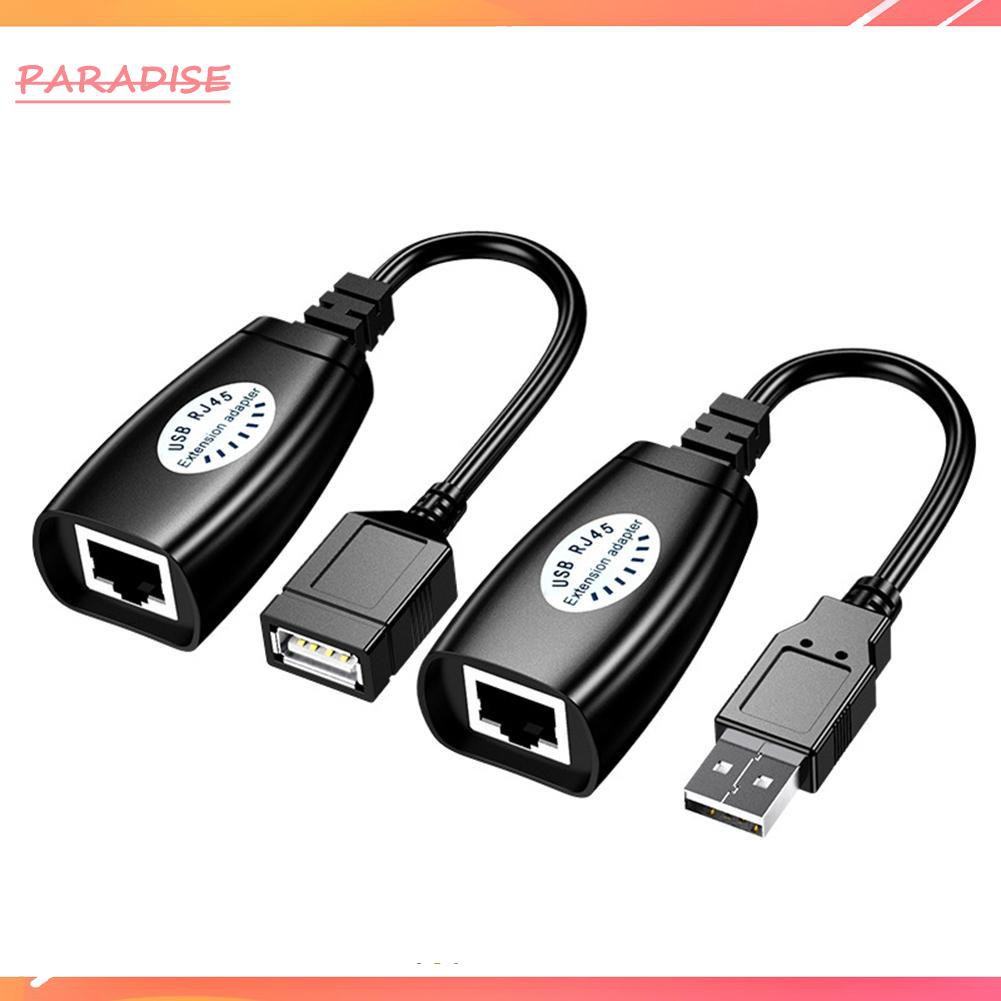 Paradise1 HW-RJ11 USB to RJ45 Network LAN Connector Extension Cable Signal Amplifier