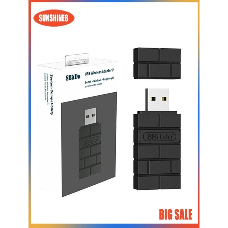 【SUN】8Bitdo USB Wireless Adapter For Game Controller Receiver For Switch Adapter