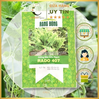 Hạt Giống Bầu Siêu Ngọn Rado 407 Dễ trồng, Ăn ngon gói 5gr