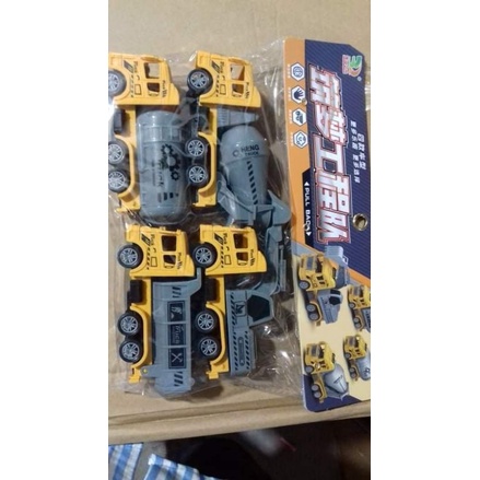 túi 4 chiếc xe đồ chơi cho bé