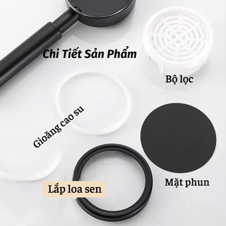 Vòi Hoa Sen Vòi Sen Tăng Áp Tiết Kiệm Nước Không Gỉ Thiết Kế Sang Trọng Tiện Lợi PAPAA.HOME