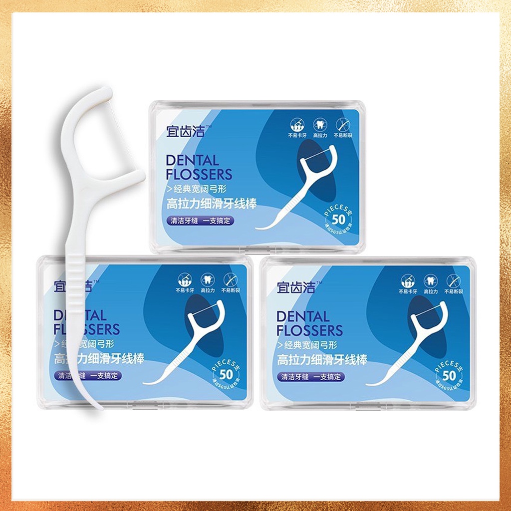 Tăm chỉ nha khoa DENTAL FLOSSERS, Chỉ nha khoa Dental Floss sợi chỉ mảnh và chắc chắn