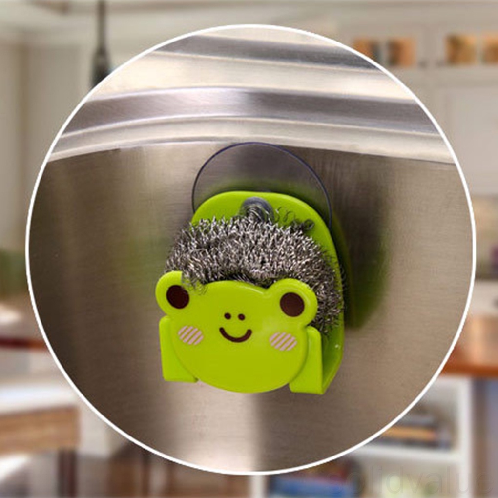 Giá đỡ miếng rửa chén hình hoạt hình có giác hút chắc chắn