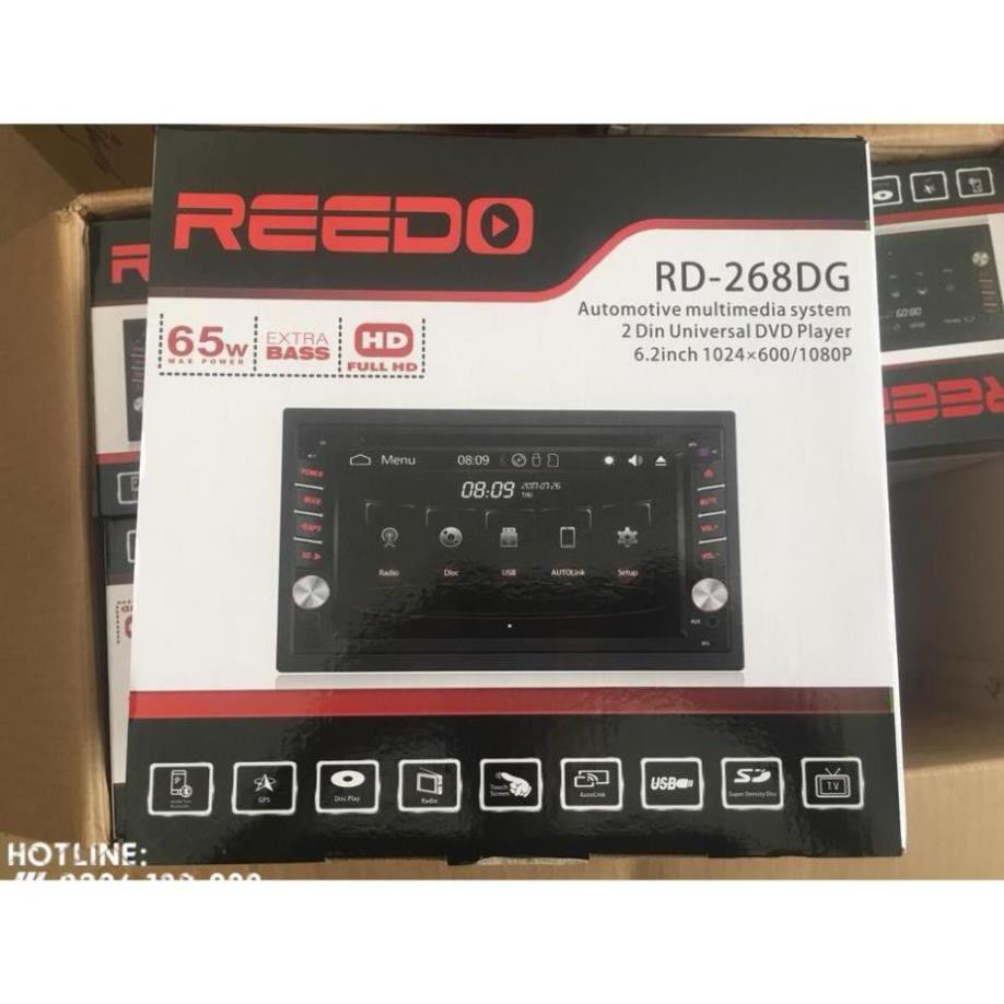 Màn hình DVD 2 din lắp chung mọi xe  Reedo RD-268DG Tiếng Việt ver 2020