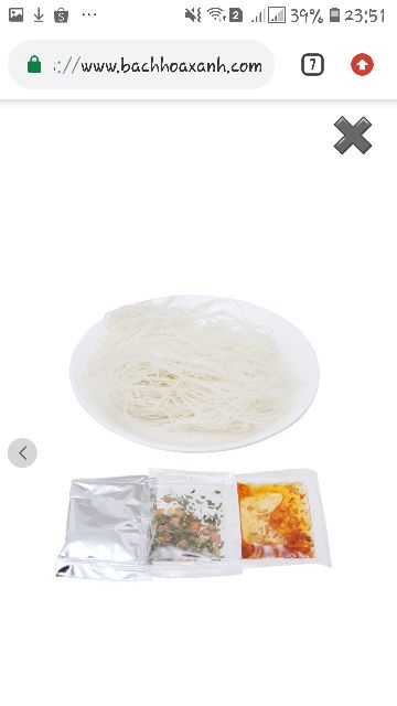 BÚN TÔM THÁI ĂN LIỀN VINA BÍCH CHI 60GR