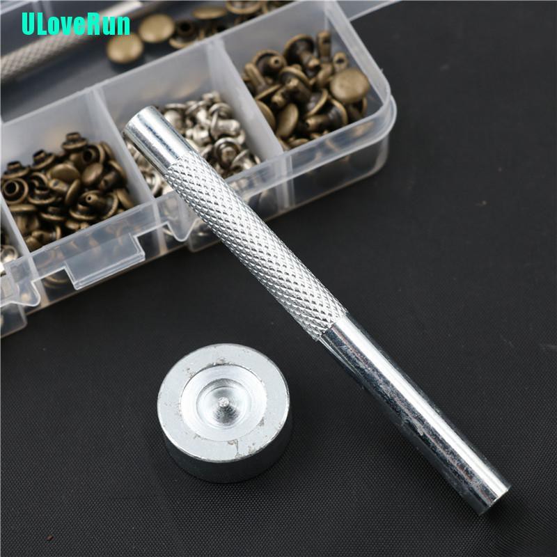 Set 120 Đinh Tán Kim Loại Hình Nón Da Chuyên Dụng
