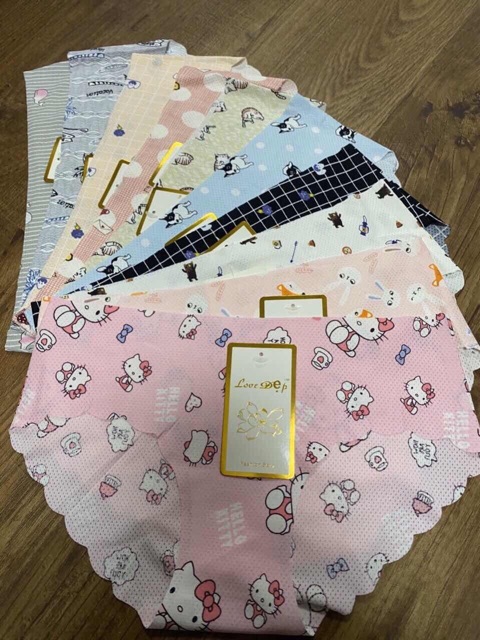 Quần Lót Đúc Su Thông Hơi Lượn Sóng Hình Cute