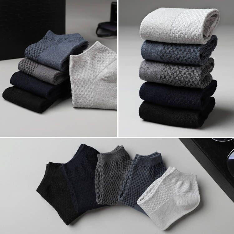 Tất nam cổ ngắn, Vớ nam cổ ngắn chất liệu cotton sợi tre cao cấp thời trang lịch lãm  - Mã sản phẩm: TN01