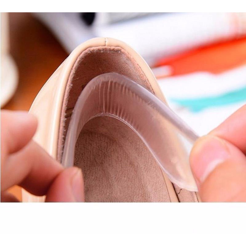 6 Miếng Silicon lót gót giày chống đau chân ( 1 bịch 2 miếng)