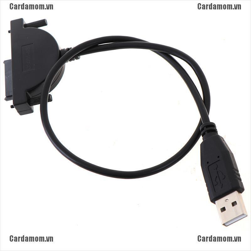 Cáp Chuyển Đổi Usb 2.0 Sang Mini Sata Ii 7+6pin Cho Laptop Cd/Dvd Rom (Lj)