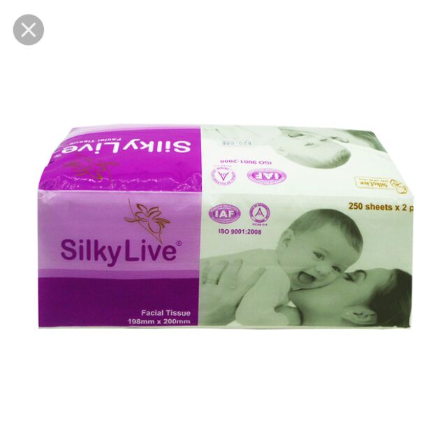Khăn giấy lụa đa năng Silky Live 250 tờ