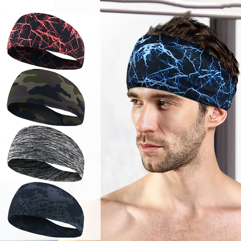 Băng Đô Cài Tóc Thấm Hút Mồ Hôi Họa Tiết Kẻ Sọc Phong Cách Thể Thao Mới Cho Nam Và Nữ