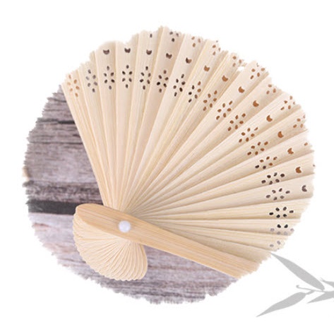 Quạt xếp vải đa màu sắc size 21
