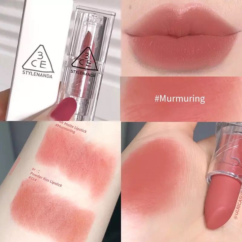 Son 3CE Soft Matte Lipstick Murmuring - Hồng Nude | Shopee Việt Nam