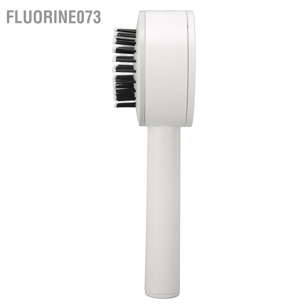 Fluorine073 Bàn chải xoa bóp đệm khí cho phụ nữ tóc gỡ rối Công cụ tạo kiểu thẳng xoăn Màu trắng