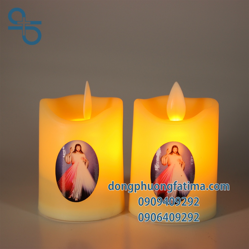 2 CÂY NẾN ĐIỆN TỬ TRƠN 5X7