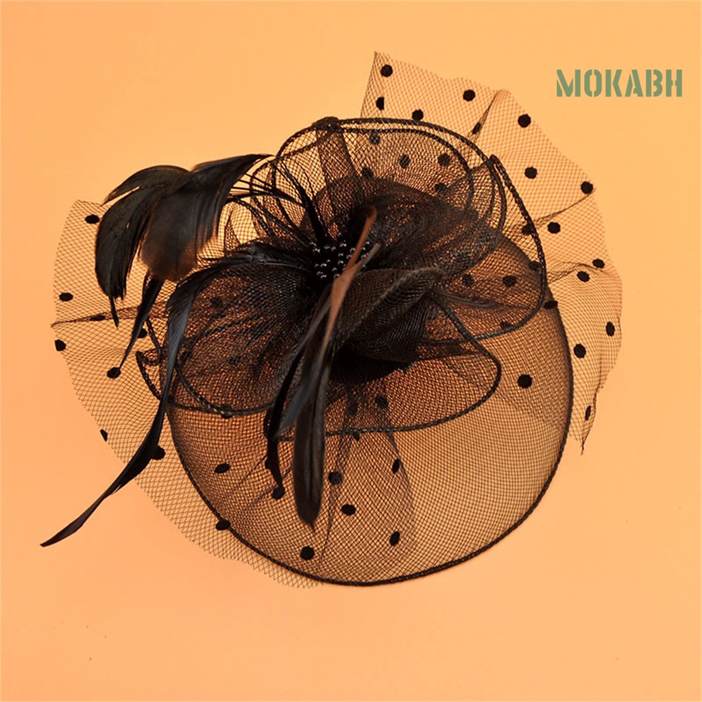 Cài Tóc Đính Hoa Và Lông Vũ Thời Trang Cho Cô Dâu