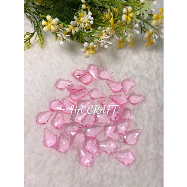 Cánh đá răng cưa, vật liệu làm hoa đá pha lê Handmade