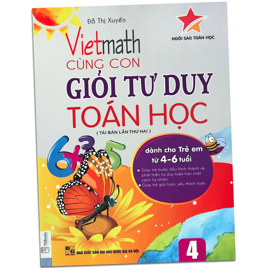 Sách - Vietmath - Cùng con giỏi tư duy toán học 4 (Tái bản 2020)