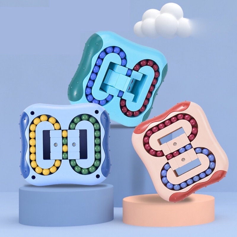Rubik Biến Thể Hạt Đậu bản Magic Bean Đồ Chơi Sáng Tạo Dễ Chơi Cho Bé Xoay Trơn Mượt 2 mặt bi