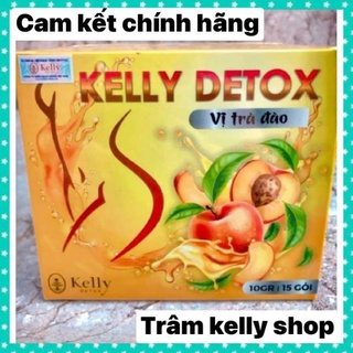 Trà đào giảm cân kelly detox { chính hãng }