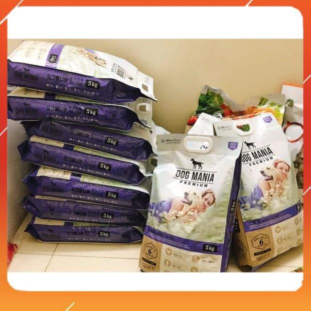Thức ăn hạt cho chó DOG MANIA  túi 5kg | giảm mùi hôi của phân, nguyên liệu cao cấp [SHIP HỎA TỐC]