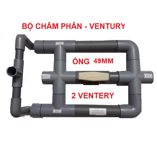 BỘ CHÂM PHÂN - BỘ HÚT PHÂN - VENTURY - THIẾT BỊ CHÂM PHÂN 49mm