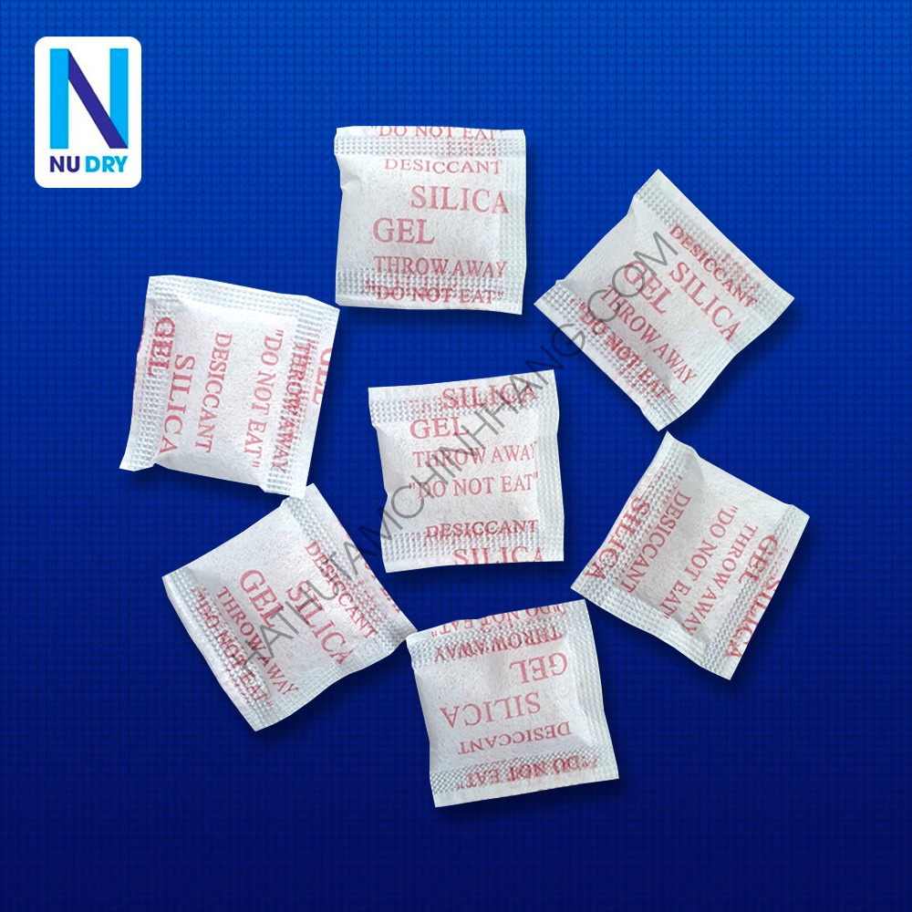 Gói Hút Ẩm 1KG quy cách 1 Gram Silicagel - hạt hút ẩm thực phẩm quần áo giày dép máy ảnh hoa khô NU DRY