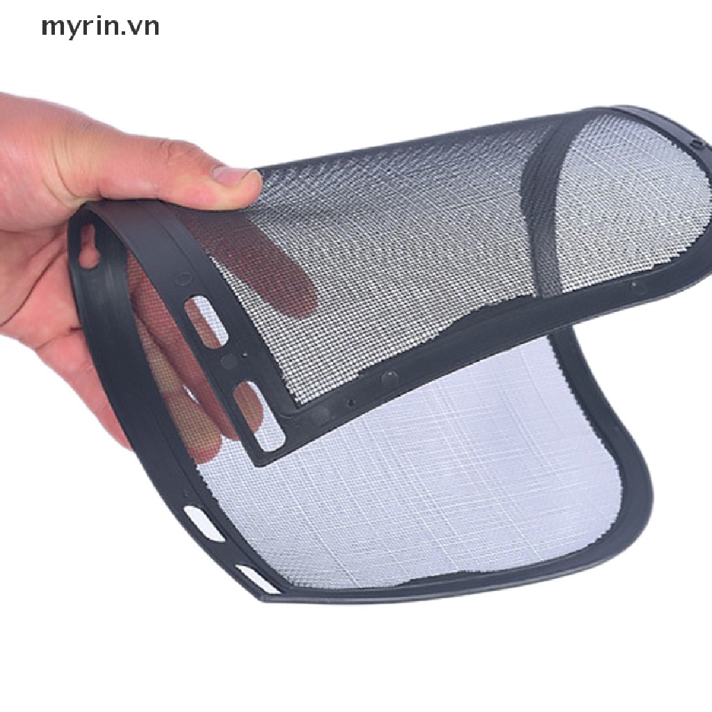 Mũ Bảo Hiểm Kèm Tấm Lưới Che Mặt Bảo Vệ Toàn Diện Cắt Cỏ Sân Vườn