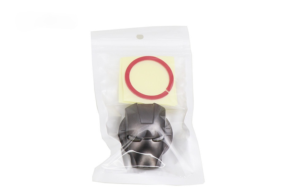 Vỏ Bọc Bảo Vệ Nút Khởi Động Xe Hơi Bằng Kim Loại Hình Iron Man