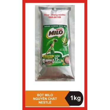 Bột Milo Nguyên Chất / Caocao Nóng Bịch 1kg - Nestle (date tháng 1/2023)