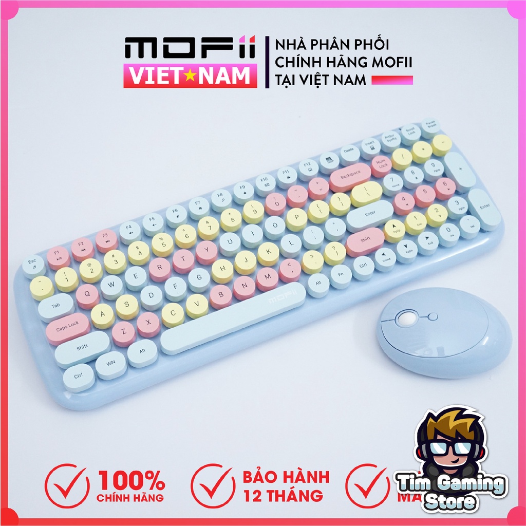 Bộ bàn phím và chuột không dây MOFII – Candy XR