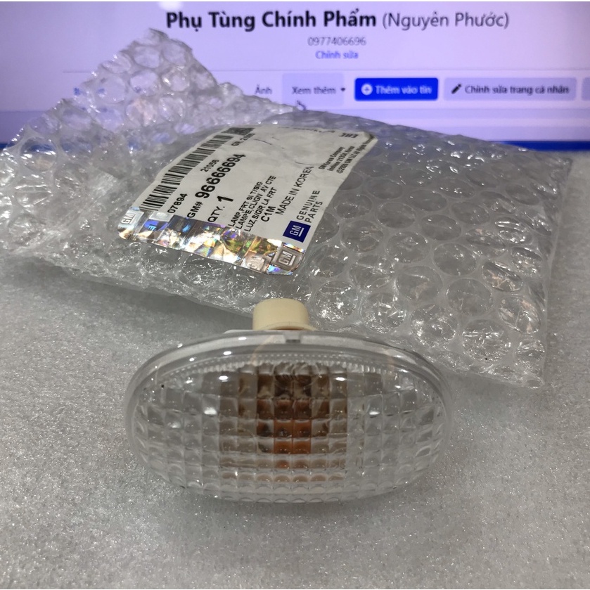 96666694 Đèn xi nhan tai xe màu trắng xịn chính hãng cho hãng xe Deawoo/Chevrolet