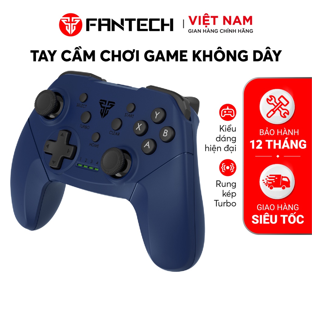 Tay Cầm Chơi Game Không Dây FANTECH SHOOTER II WGP13 Tương Thích PC,Console, Smart TV... 4 Chế Độ Cho Từng Thể Loại Game