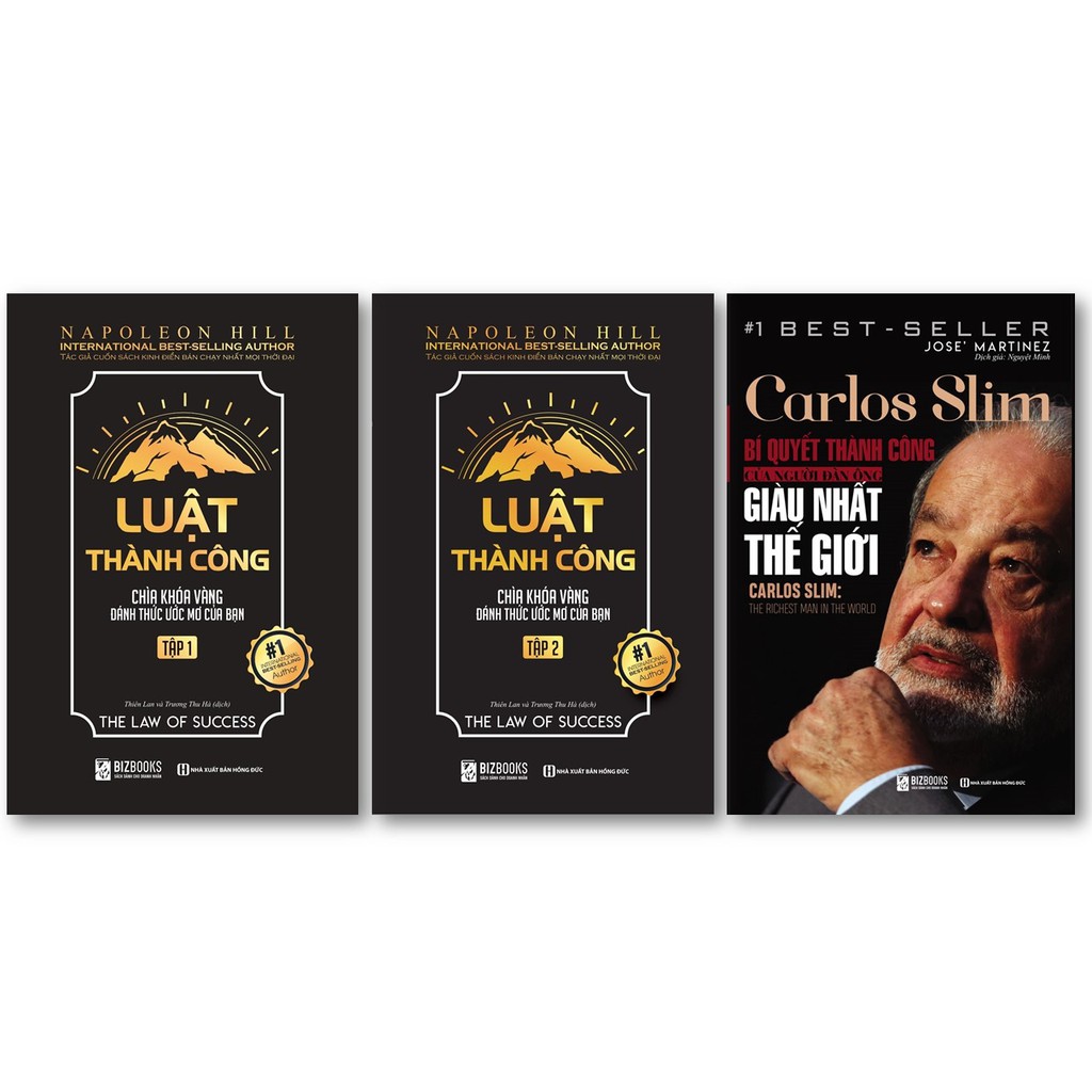 Sách - Combo Luật Thành Công Tập 1 và Tập 2 + Carlos Slim: Bí quyết thành công của người đàn ông giàu nhất thế giới