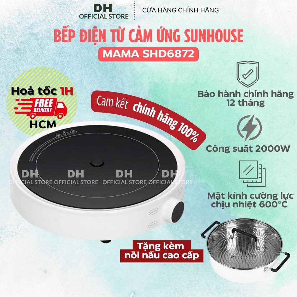 Bếp điện từ tròn cảm ứng Sunhouse Mama SHD6872