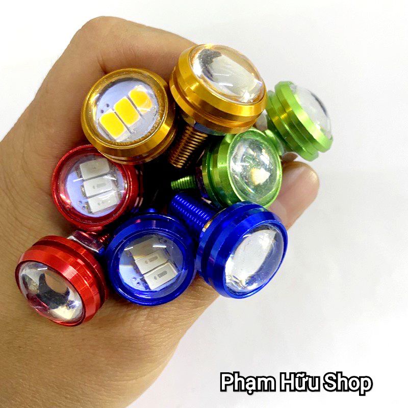 1 cái Đèn led Xi nhan Cúc Áo cho xe máy , Moto , xe điện