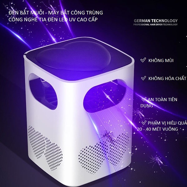 Đèn Bắt Muỗi Côn Trùng Công Nghệ Led UV Thông Minh Tiện Dụng G005