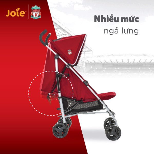 [Mã MKBC13 giảm 80k đơn 1 triệu] Xe đẩy trẻ em Joie Nitro W/ RC LFC Red Crest