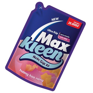 2 Nước Giặt Xả Maxkleen Hương Hoa Nắng Túi 2,4kg