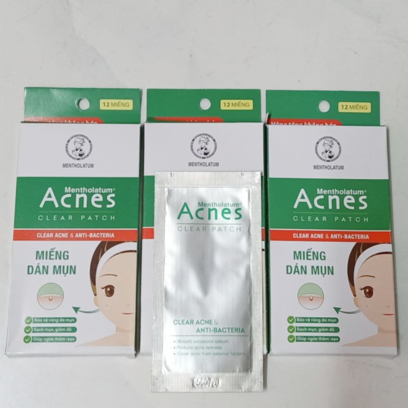 (12 miếng - hàng khuyến mãi) Miếng Dán Mụn Acnes Clear Patch | BigBuy360 - bigbuy360.vn