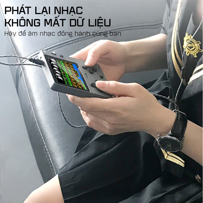 MÁY CHƠI GAME CẦM TAY MÀN HÌNH 2.4 INCH HỖ TRỢ NGHE NHẠC, XEM PHIM RUIZU S100 CÓ SẴN 2000 GAME