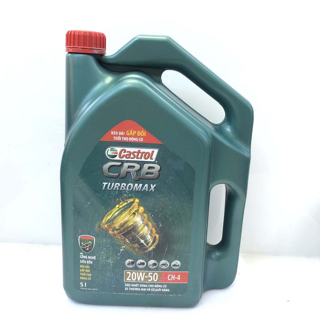 Nhớt Xe ô tô máy dầu Castrol CRB Turbo 20W-50, CH-4/SF (5L)