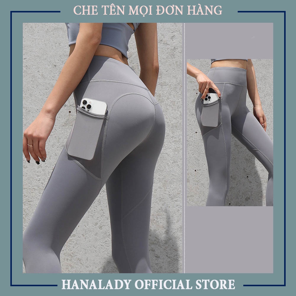 Quần gym poly có túi nữ, quần gym cao cấp, quần tập gym , đồ thể thao nữ Q01.