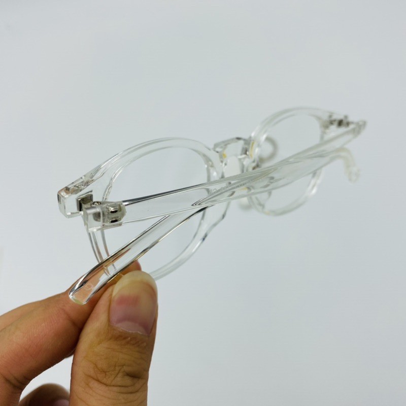 Gọng cận trắng trong dáng Unisex nhựa dẻo hàn quốc cao cấp