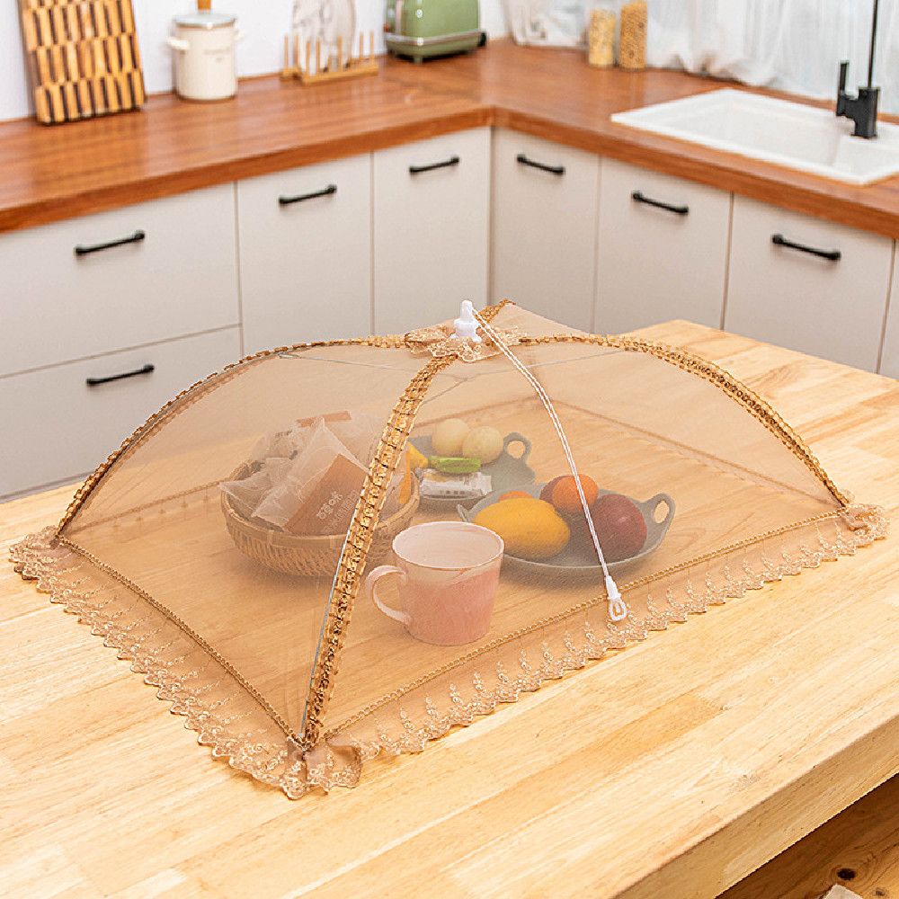 Lồng Bàn Vải Ren Che Phủ Thực Phẩm Chống Bẩn Nhiều Màu Sắc