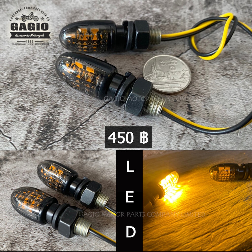 Đèn LED báo rẽ Mini V2 cho xe máy Vintage Classic Cafe Retro Bourbon HD Khác