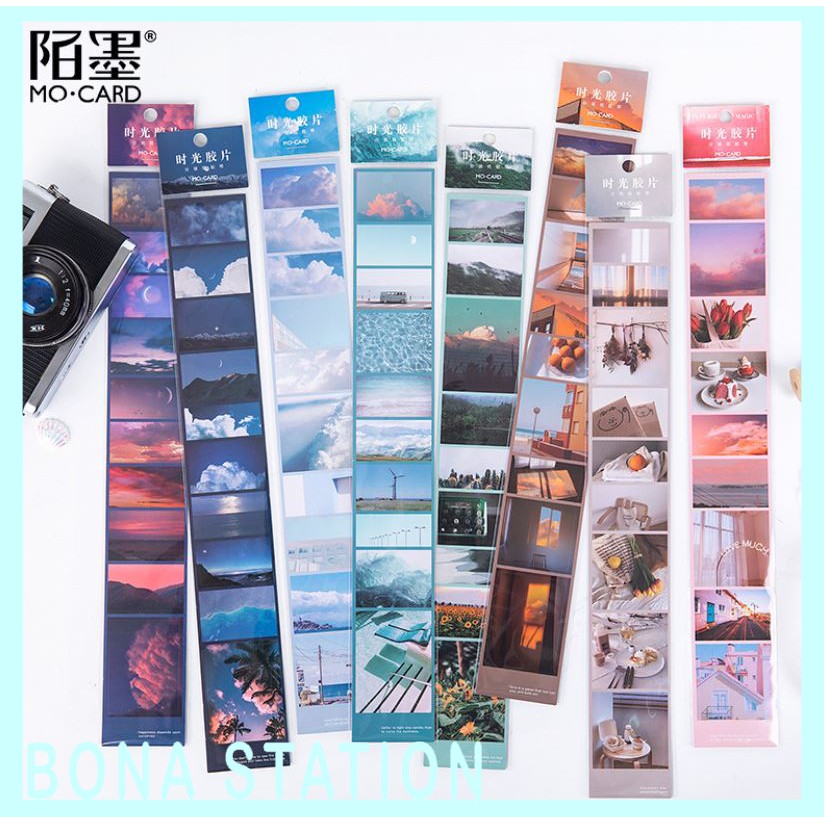 [SALE63] Sticker lomo dán lomography phong cảnh 5cm x 35cm | BST004