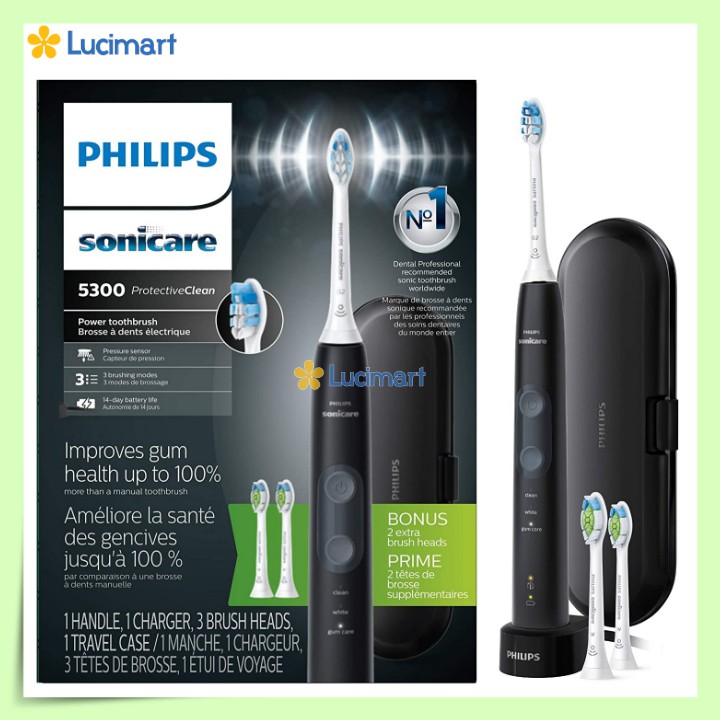 Bàn chải điện Philips Sonicare 5300 ProtectiveClean [Hàng Mỹ]